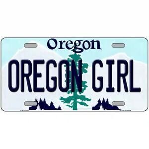 Oregon Girl License Plate Sign Wall Art Sign Metal Louisiana New Retro   Auto